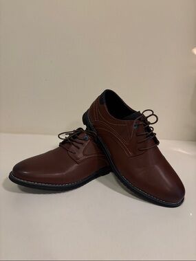 Oxford Lisse Men's Brown comfort dress shoe